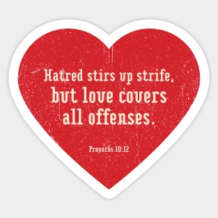 Proverbs 10:12 Sticker